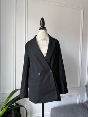 H&M Black Double Breasted Blazer